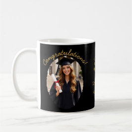 Café Caneca de Foto de Formatura Personalizada Parabéns