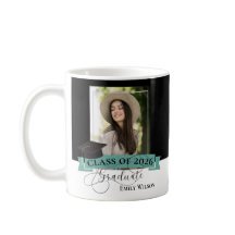 Caneca de Foto de Formatura Preto e Branco – Turma