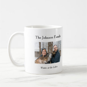 Café Caneca de Foto de Memória Familiar Personalizada