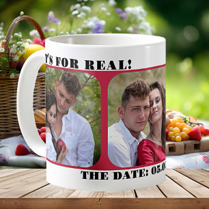 Café Caneca de Foto de Save The Date Simples Moderna