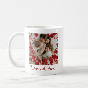 Café Caneca de Foto Família Nome Unida