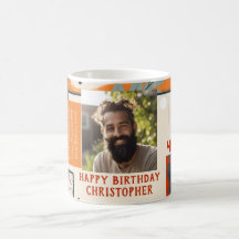 Caneca de Foto Homem Moderno Cores 40º Aniversário