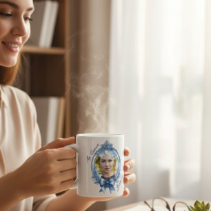 Café Caneca de foto "Minha Rainha" Romântica vintage