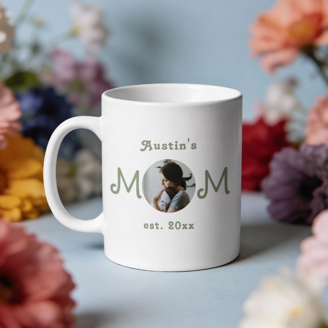 Café Caneca de Foto para Nova Mãe no Primeiro Dia das M (Criador carregado)