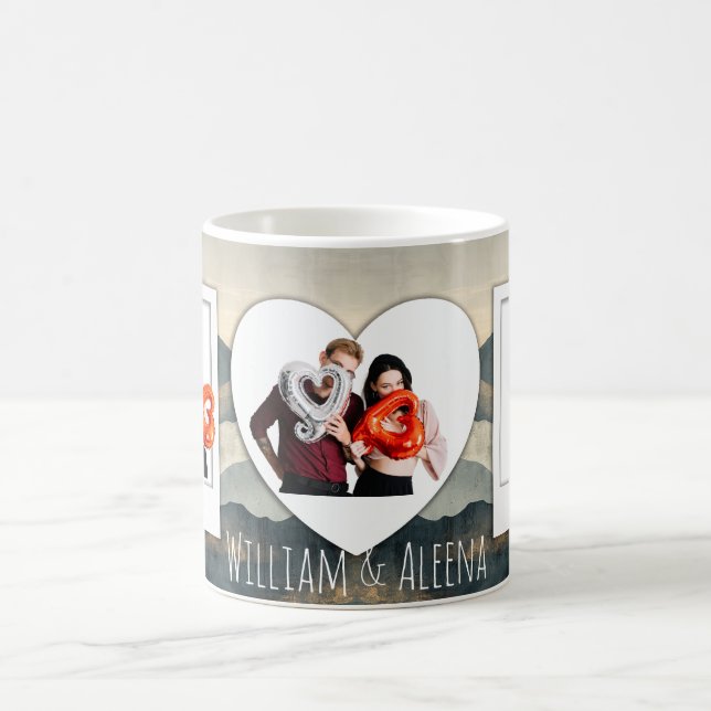 Café Caneca de Foto Personalizada 3 com Texto Presente (Centro)