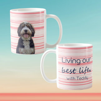 Café Caneca de Foto Personalizada com Cachorro Faixa Ro