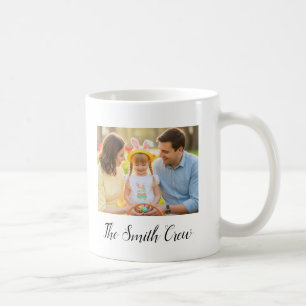 Café Caneca de Foto Personalizada da Família com Mensag