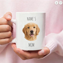 Caneca de Foto Personalizada da Mãe do Cachorro |