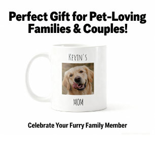 Café Caneca de Foto Personalizada da Mãe do Cachorro   