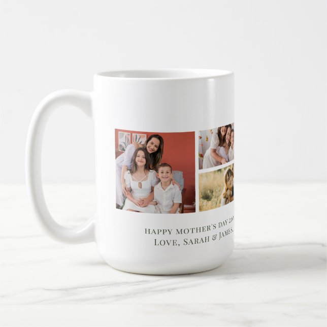 Café Caneca de Foto Personalizada de Dia das Mães para  (Esquerda)