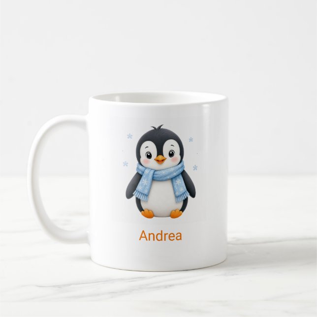 Café Caneca de Foto Personalizada de Inverno para Crian (Esquerda)