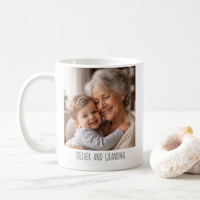 Café Caneca de Foto Personalizada – “Melhor Avó de Semp (Com Donut)