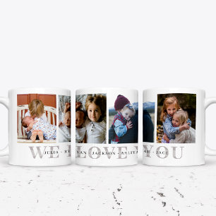 Café Caneca de Foto Personalizada Nós Te Amamos