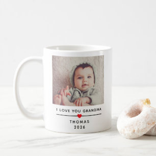 Café Caneca de Foto Personalizada para Avó com Nome da