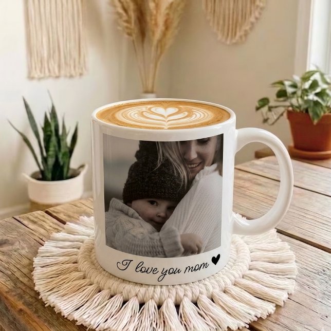 Café Caneca de Foto Personalizada para Mamãe | Caneca d (birthday mom mug, gift for mom, mothers day gift, custom photo gift for mom, mommy mug, new mom gift)