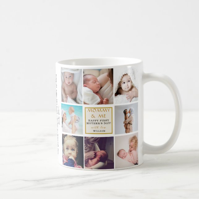Café Caneca de Foto Personalizada para o Primeiro Dia d (Direita)