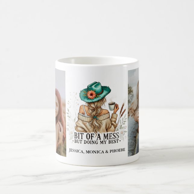 Café Caneca de Foto "Um Tanto Desorganizada, Mas Dando  (Centro)