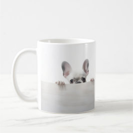 Café caneca de fotografia adorável de buldogue francês