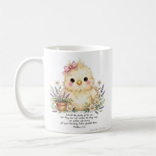 Café Caneca de Frango Mateus 6:26 Bíblia KJV
