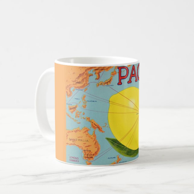 Café Caneca de Fruta de Limão (Frente Esquerda)