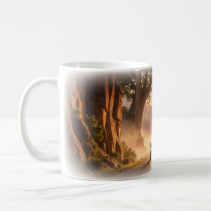 Café Caneca de Fuga Épica do Canyon ao Nascer do Sol pa