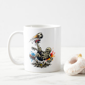 Café Caneca de Futebol de Bicicleta de Esqueleto Estili