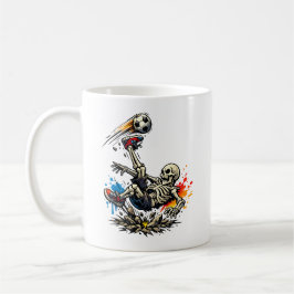 Café Caneca de Futebol de Bicicleta de Esqueleto Estili