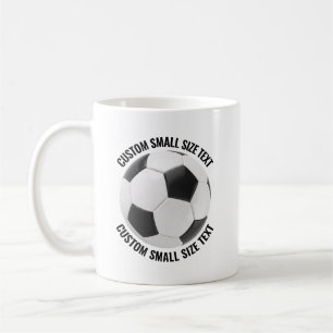 Café Caneca de Futebol Personalizada 330ml Tamanho Pequ
