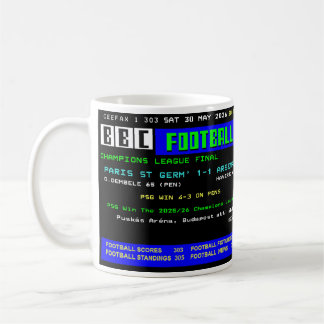 Café Caneca de Futebol Retrô da Vitória da Liga dos Cam