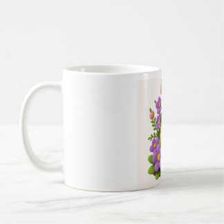 Café Caneca de Galinha Ilustrada com Aquarela Amarela e