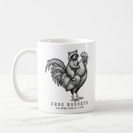 Café Caneca de Galo Mapache Divertida Presente Sarcásti