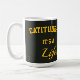 Café Caneca de gato atitude é um estilo de vida