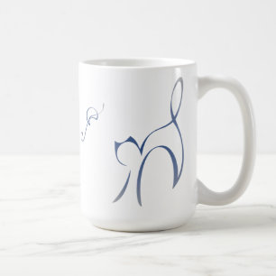Café Caneca de Gato Azul