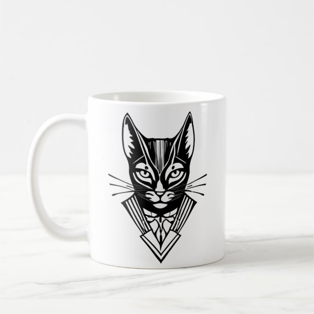 Café Caneca de gato bossy (Esquerda)