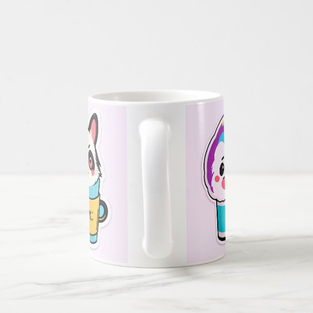 Café Caneca de gato cachorro fofo (Alça)