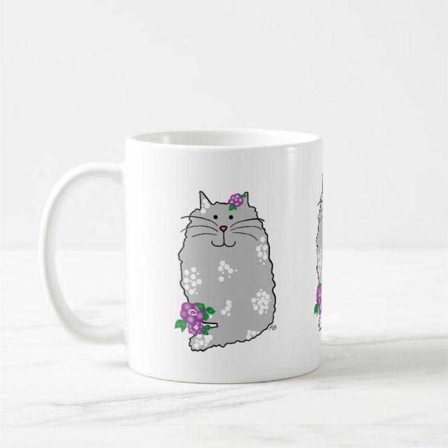 Café Caneca de Gato Caprichoso de Cerâmica (Esquerda)