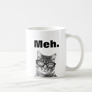 Café Caneca de gato citação de apatia engraçada meme