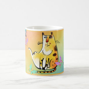 Café Caneca de Gato Cômico