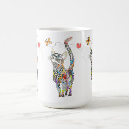 Café Caneca de Gato Cuja Coloração é Única
