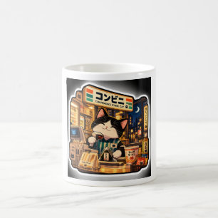 Café Caneca de Gato de Loja de Conveniência Conveni J