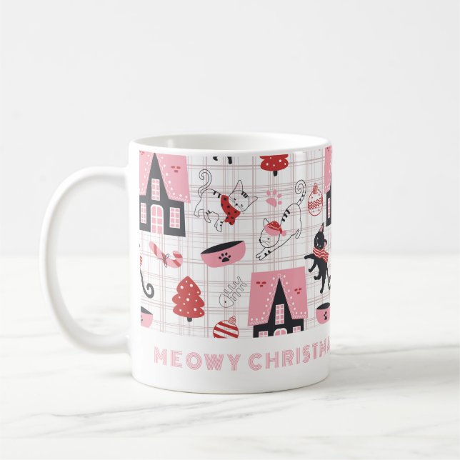 Café Caneca de Gato de Natal (Esquerda)