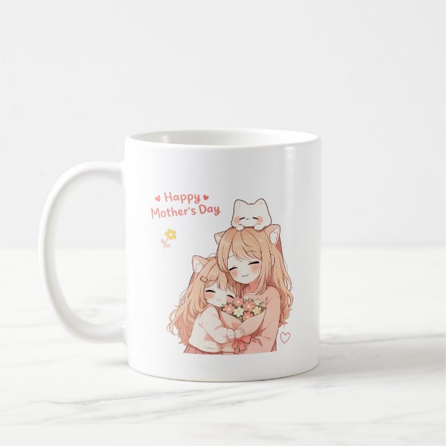 Café Caneca de Gato do Dia das Mães (Esquerda)