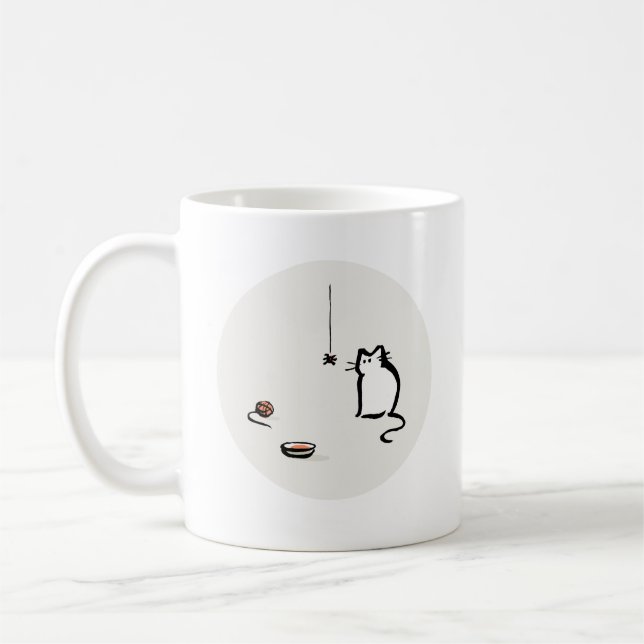 Café Caneca de Gato e Aranha (Esquerda)