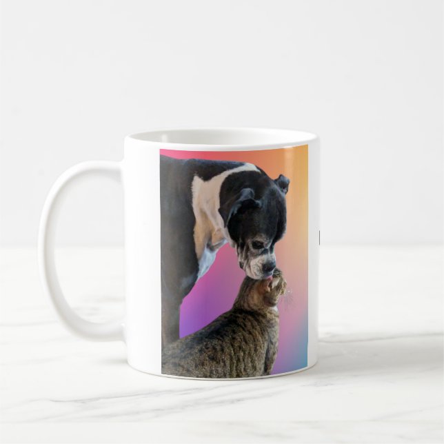 Café Caneca de gato e cão (Esquerda)