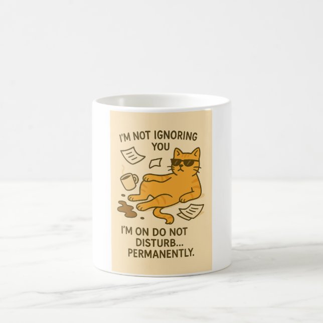Café Caneca de gato engraçado (Centro)