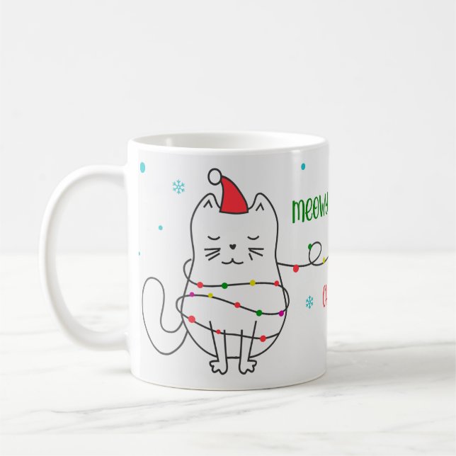 Café Caneca de Gato Engraçado (Esquerda)