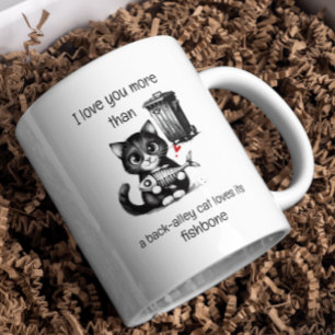 Café Caneca de Gato Engraçado – Citação de Fishbone no