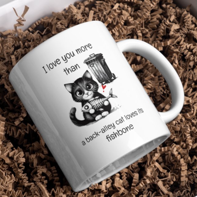 Café Caneca de Gato Engraçado – Citação de Fishbone no  (Criador carregado)