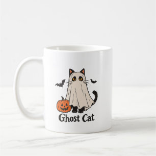 Café Caneca de Gato Fantasma Assustador Gato Fantasma