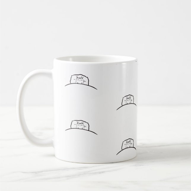 Café Caneca de gato, gato numa caneca de cama, caneca d (Esquerda)